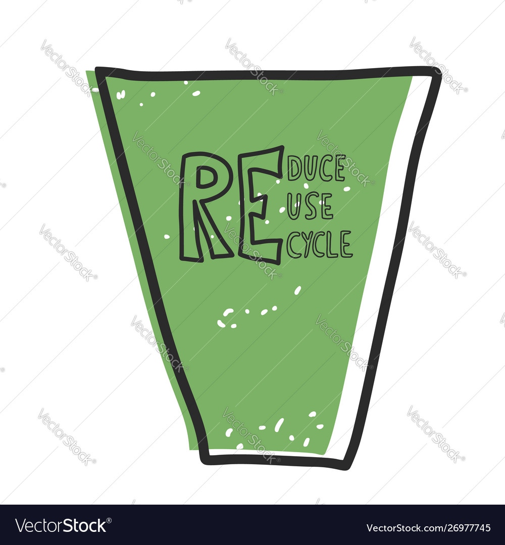 Reduce reuse recycle concept design vector image Reduce reuse recycle concept design