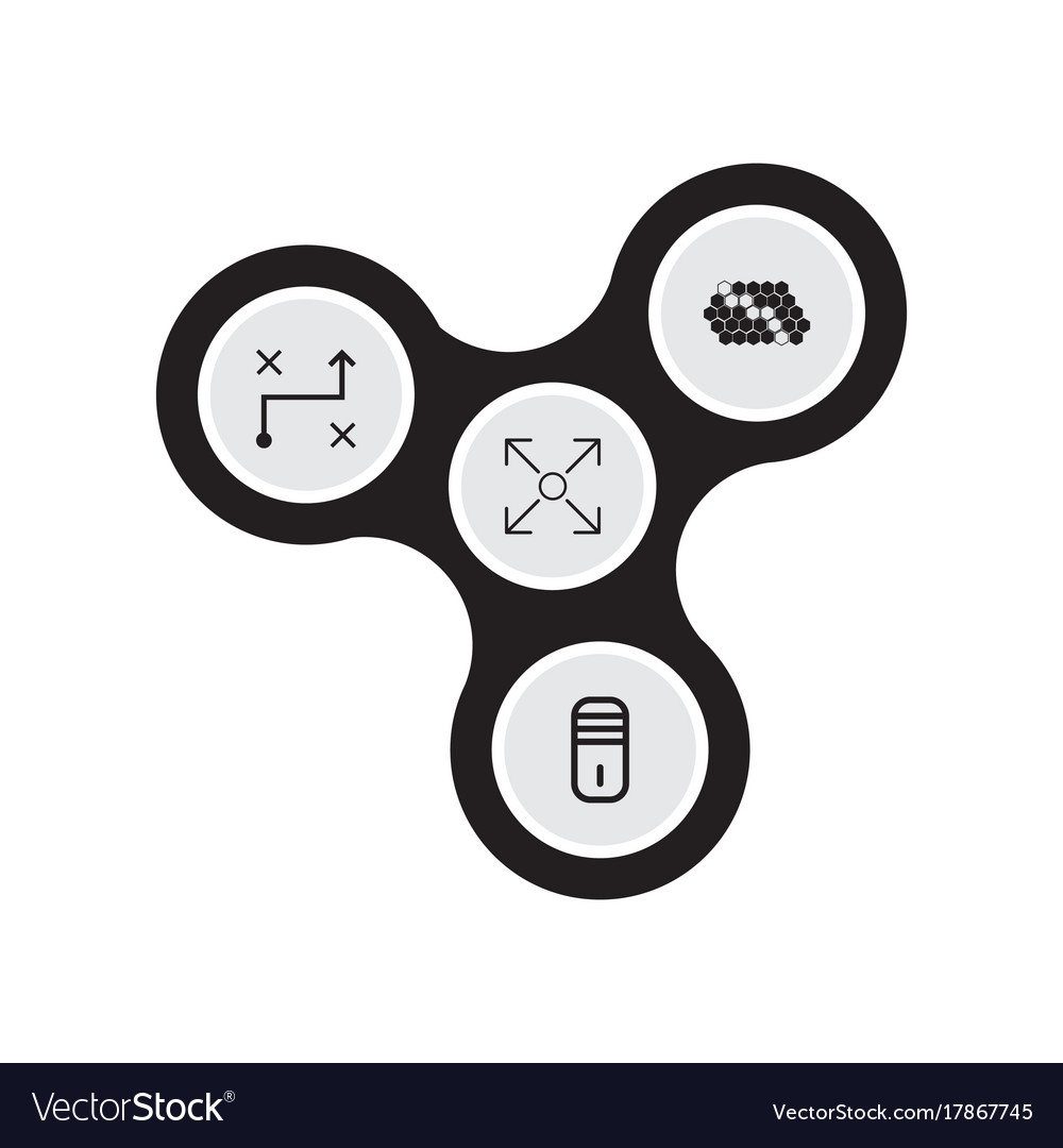 Robotics icons set collection of solution hive