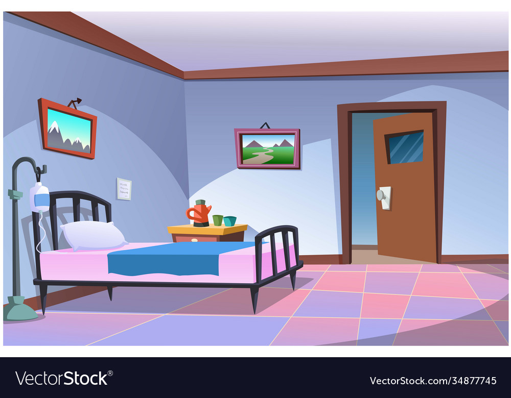 Special patient room in hospital Royalty Free Vector Image