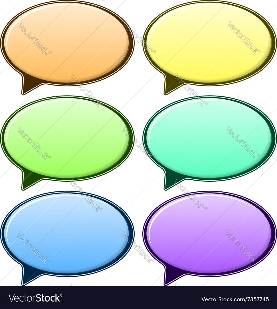 Speech bubble in different color