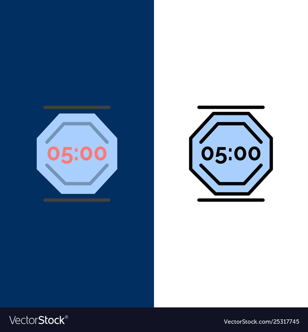 Stop work rest working icons flat