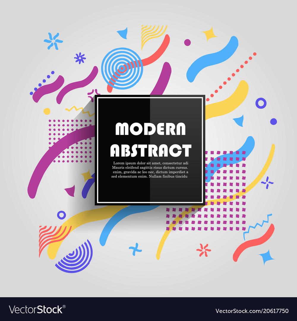 Abstract colorful geometric pattern design vector image Abstract colorful geometric pattern design