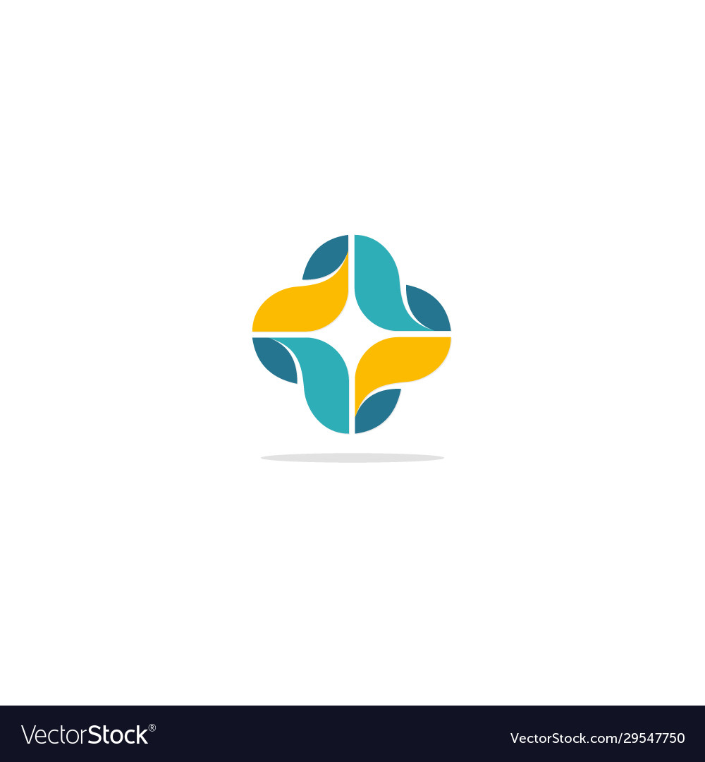 Abstract Decorative Geometry Colorful Logo Vector Image