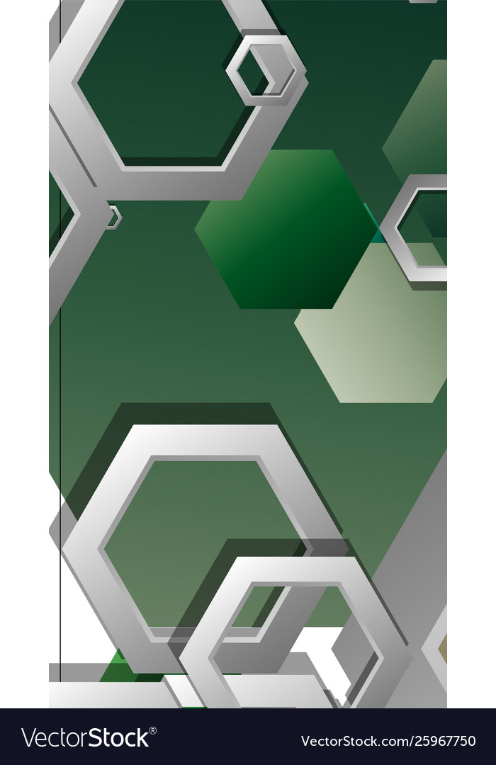 Abstract geometric background with hexagons vector image Abstract geometric background with hexagons