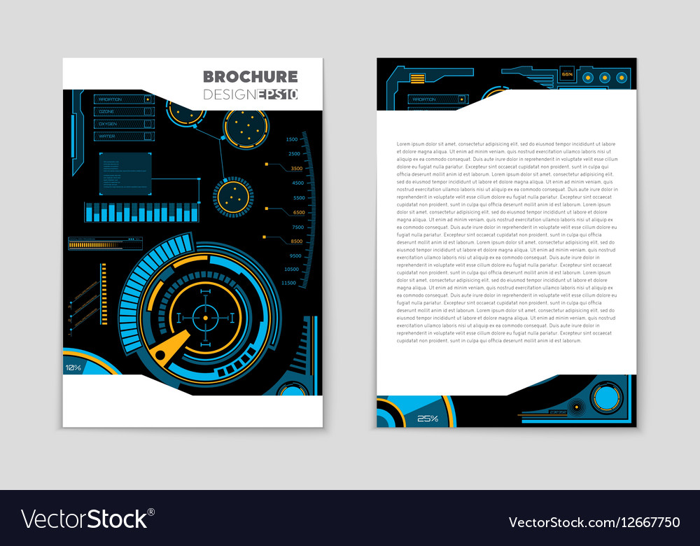 Abstract layout background set for art