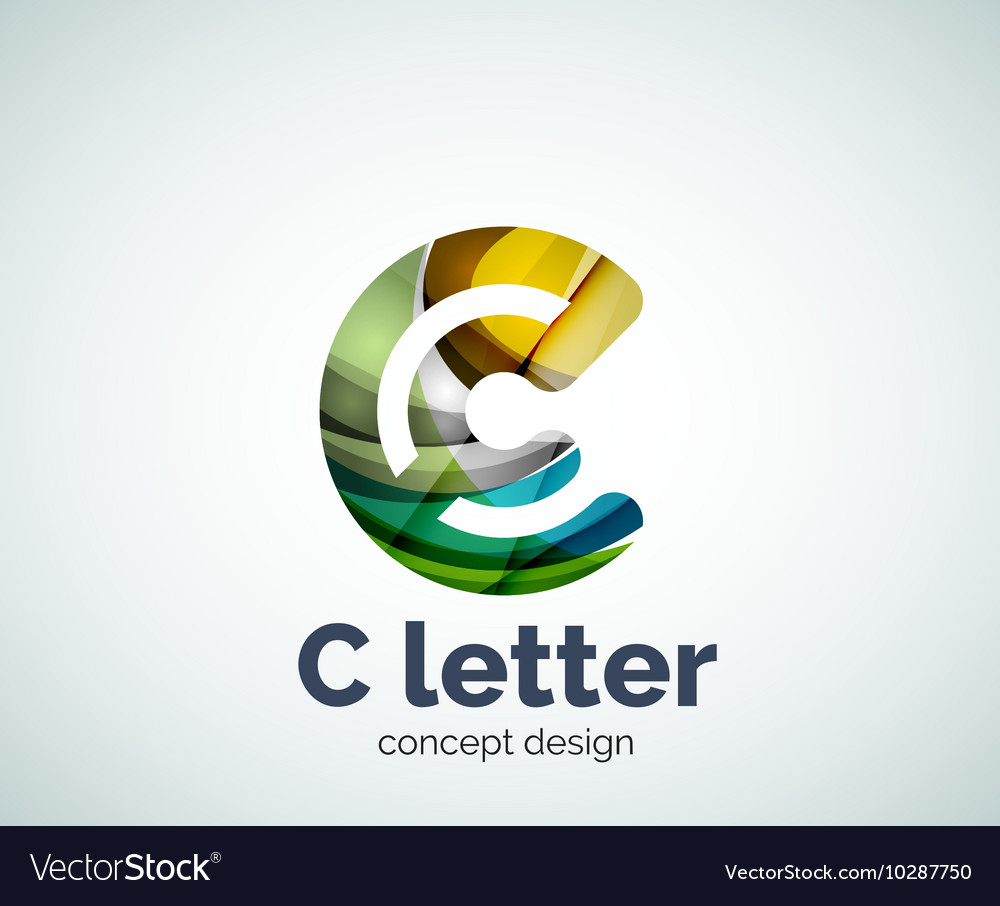 C letter concept logo template