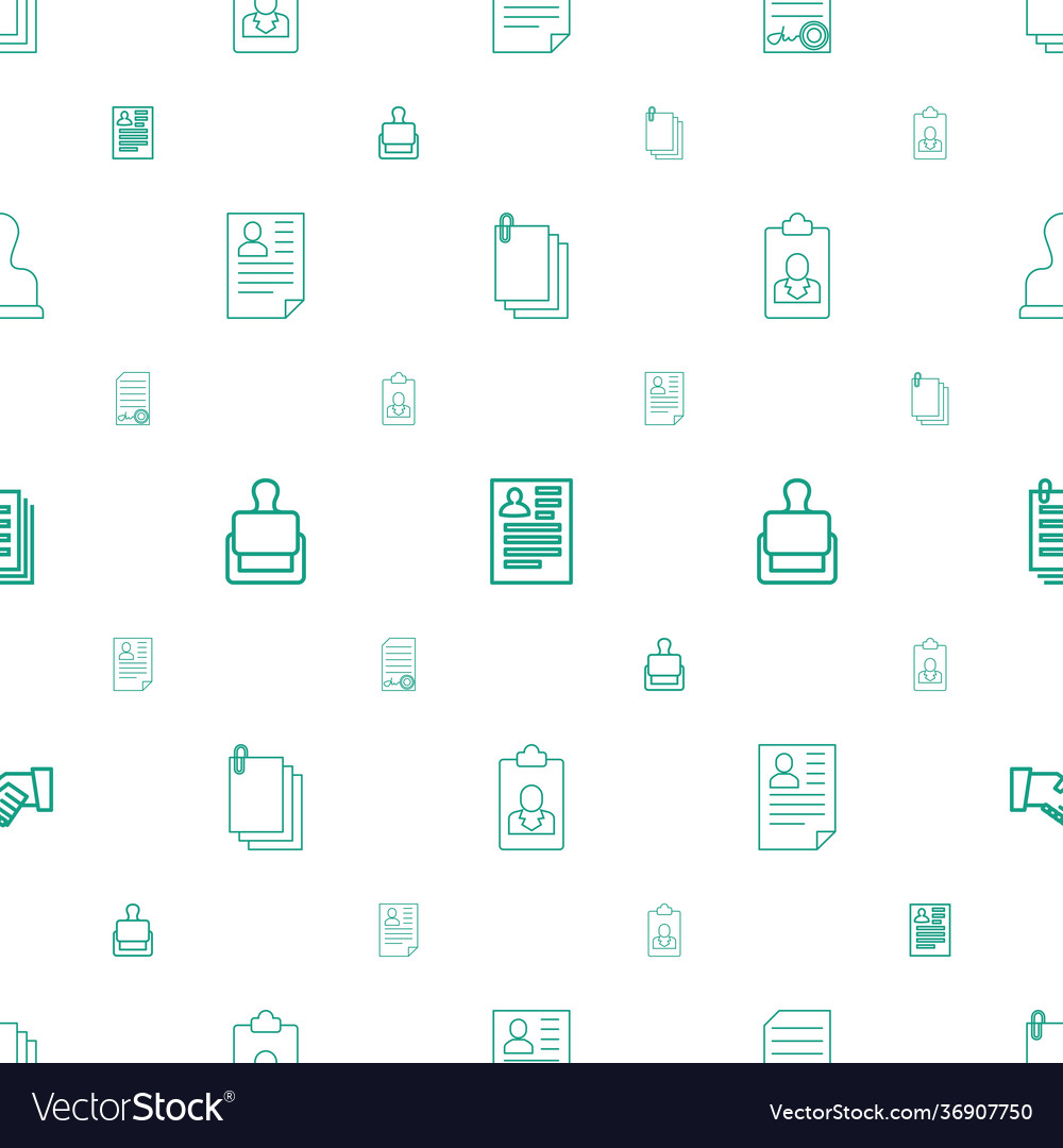 Contract icons pattern seamless white background