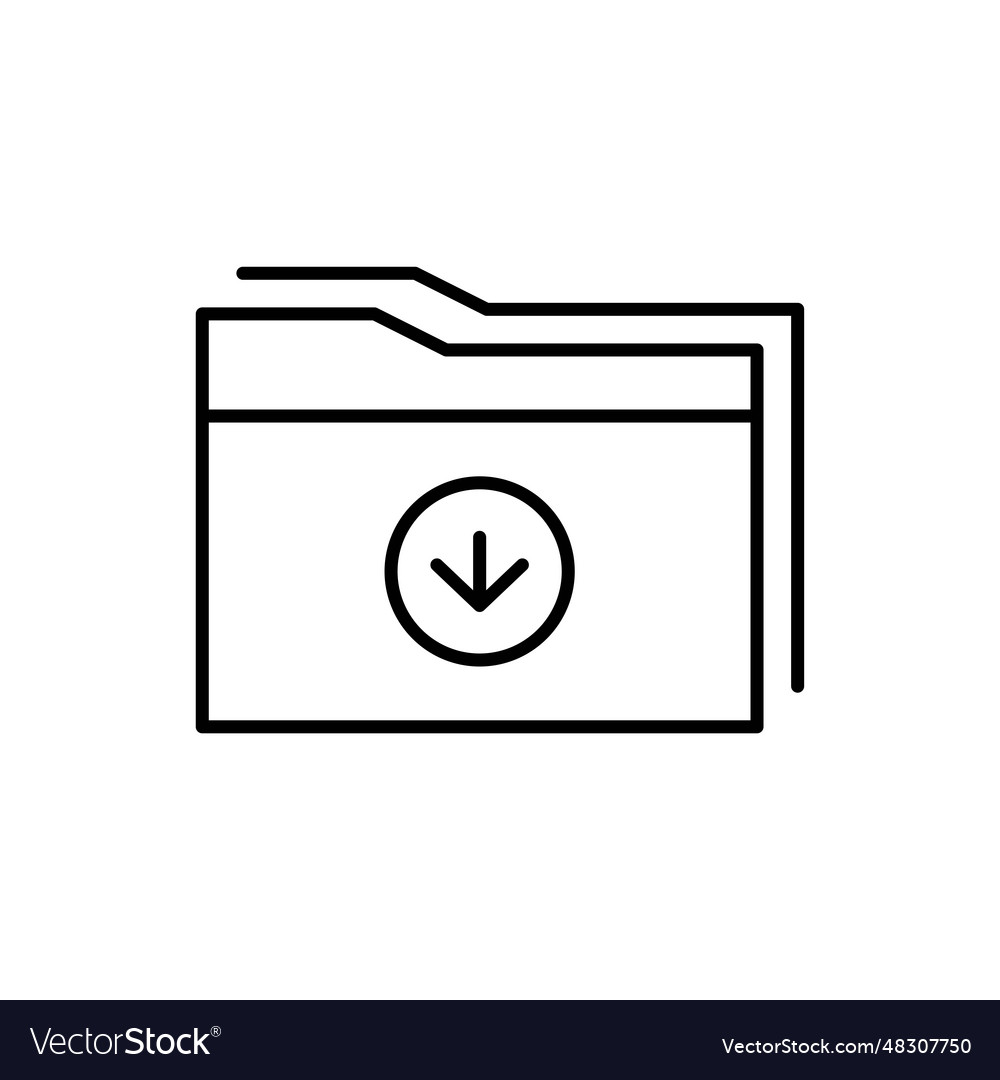 Folder icon design element color editable vector image Folder icon design element color editable