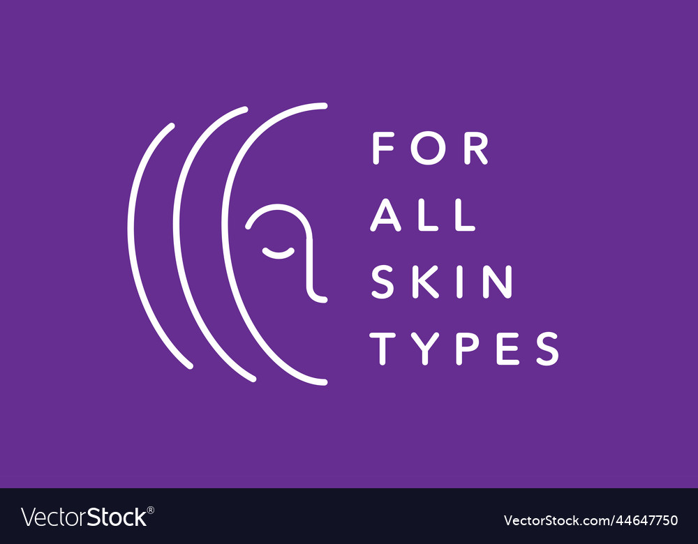 For all skin types icon badge logo