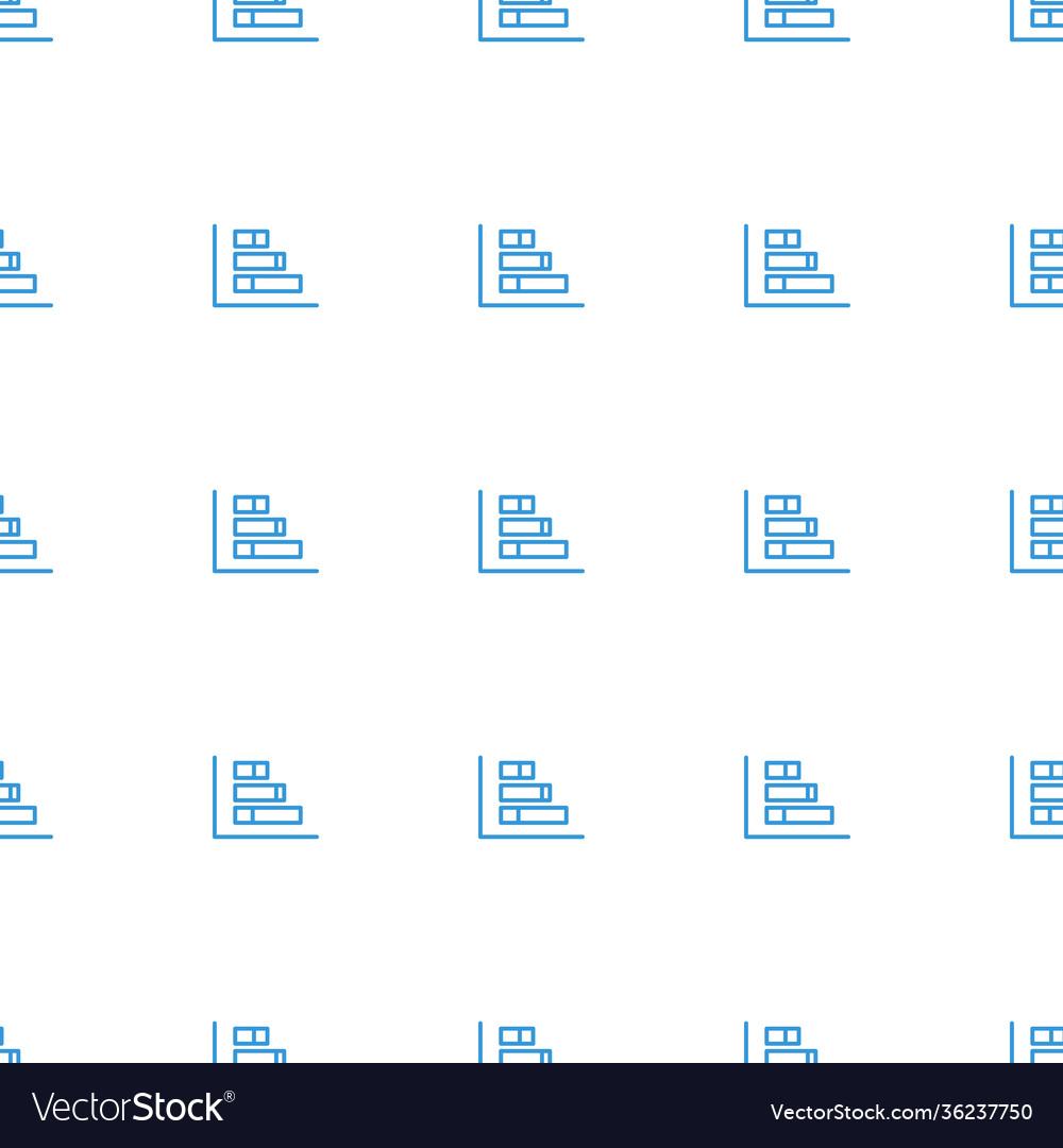 Graph icon pattern seamless white background