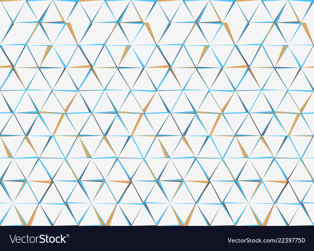 Hexagons and triangles seamless pattern vector image Hexagons and triangles seamless pattern