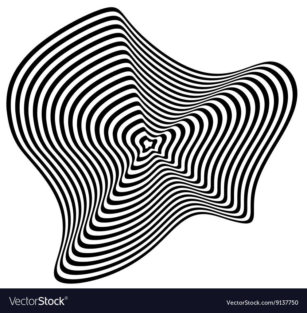 Hypnotic fascinating abstract image Royalty Free Vector