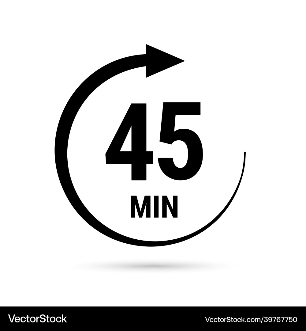 Isolated with timer Royalty Free Vector Image - VectorStock