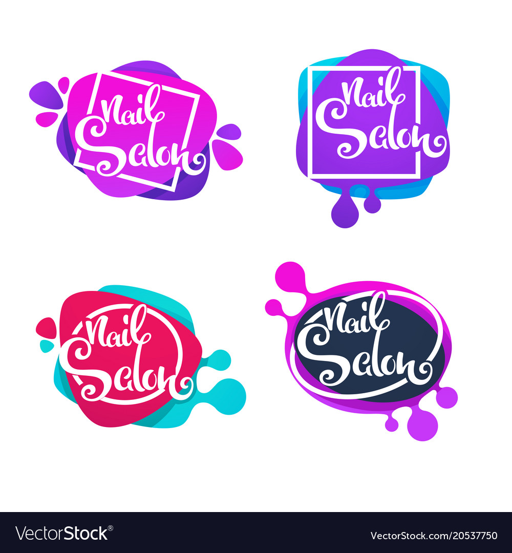 Logo Template For Your Nail Studio And Manicure Vector Image