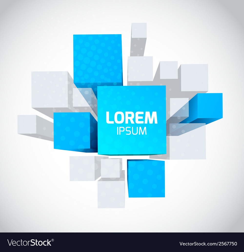 Modern 3D Cube Background