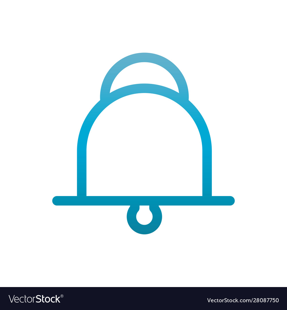 Notification icon user interface blue gradient