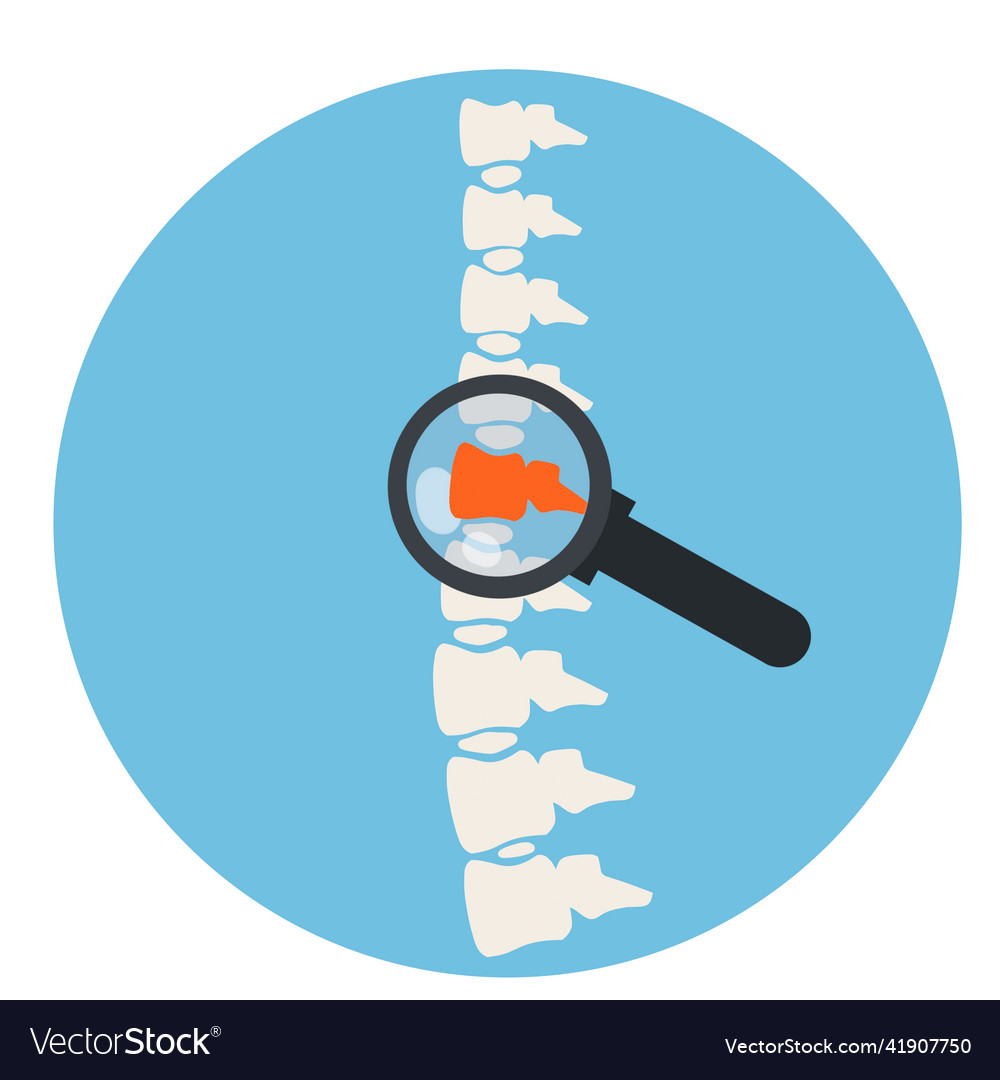 Problems with spine posture issues vector image Problems with spine posture issues