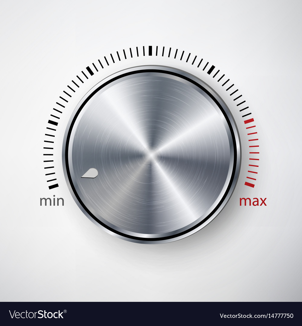 Realistic Metal Dial Knob