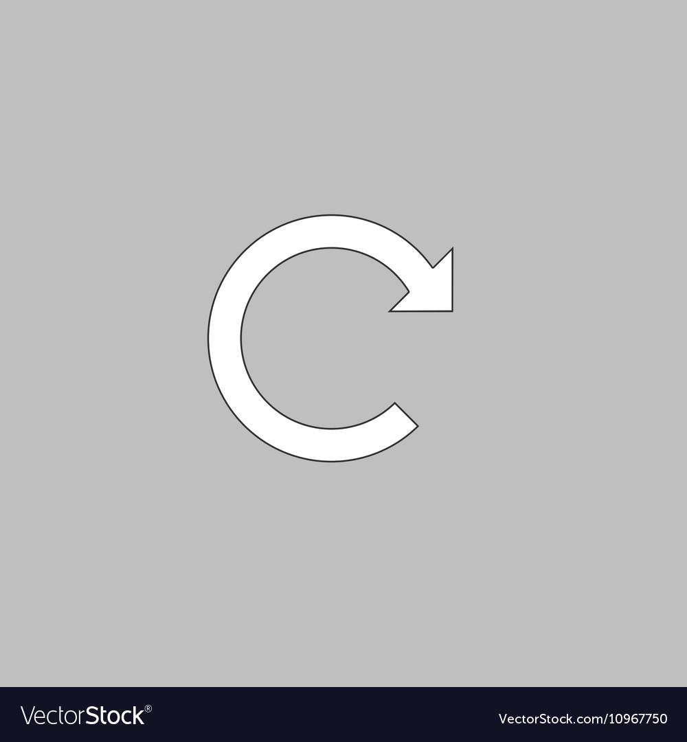 Rotation arrow computer symbol