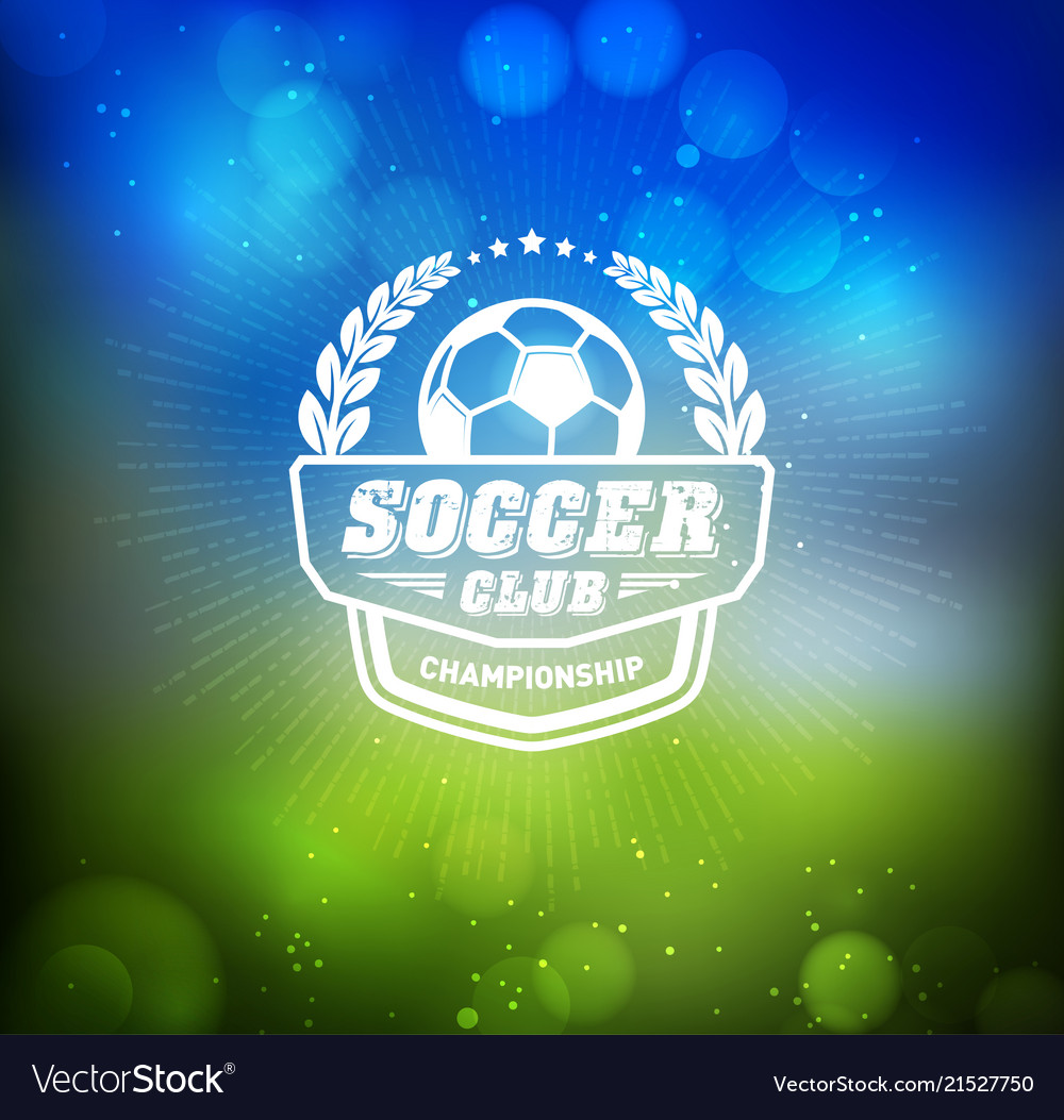 Soccer football badge logo design template