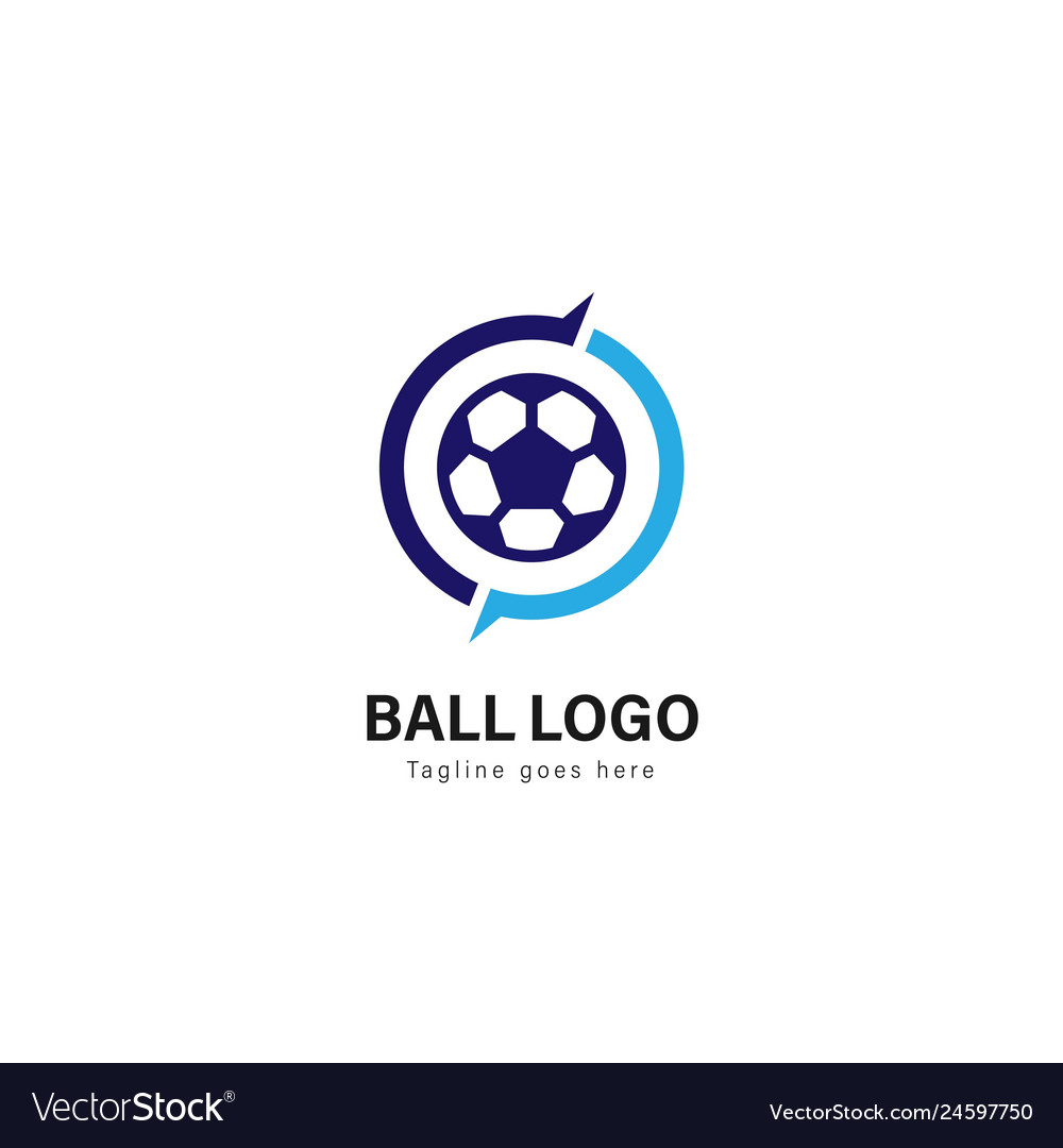 Soccer logo template design Royalty Free Vector Image