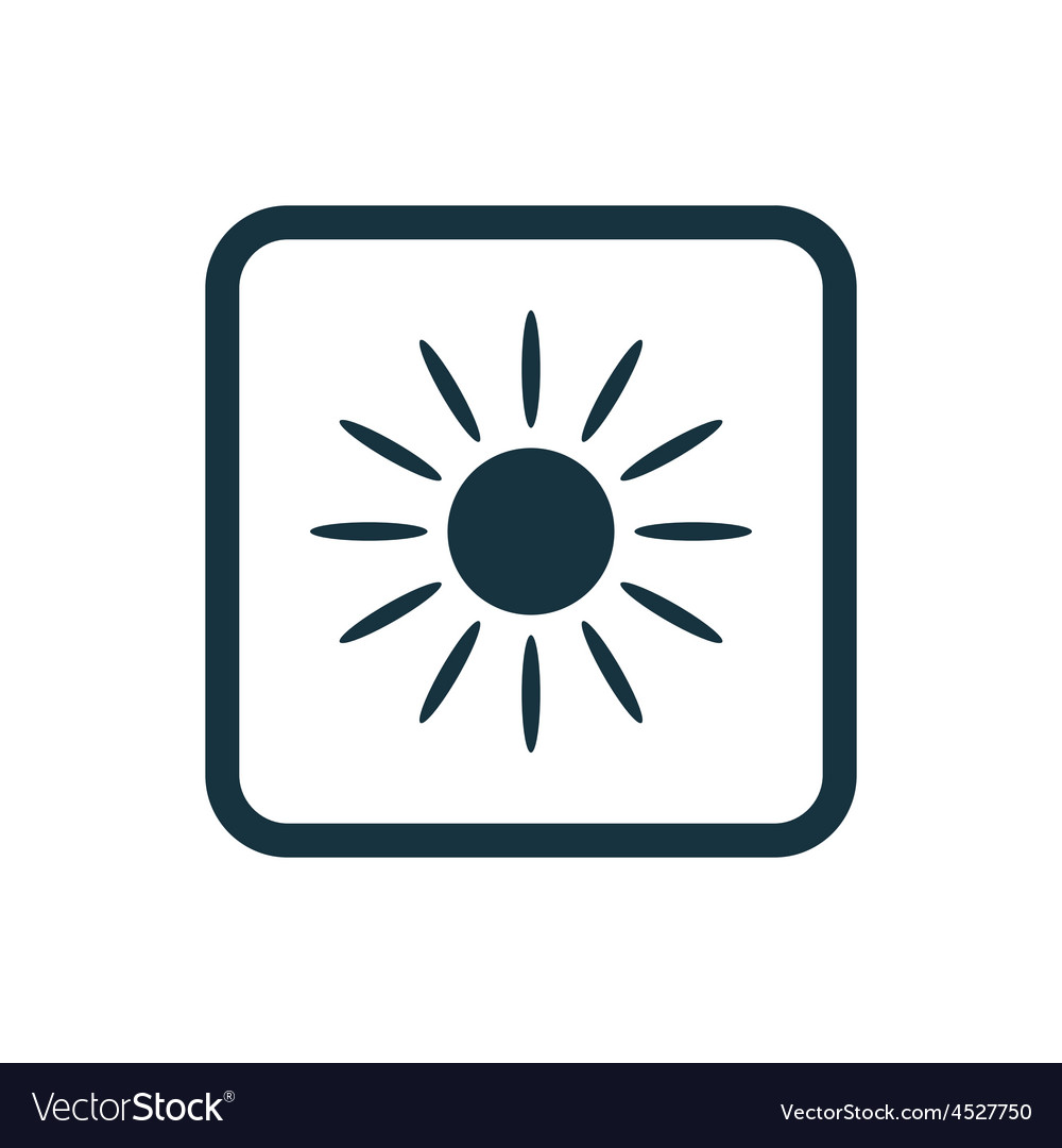 Sun icon rounded squares button
