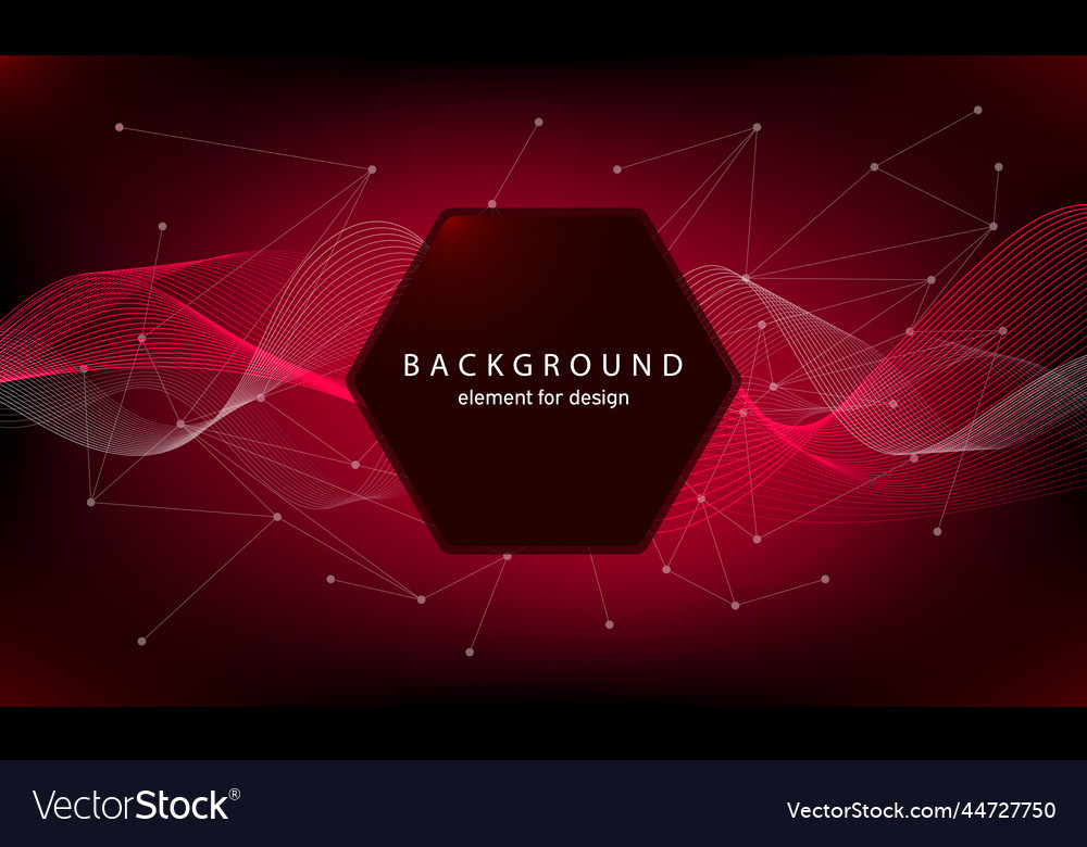 Technology background with abstract waves vector image Technology background with abstract waves