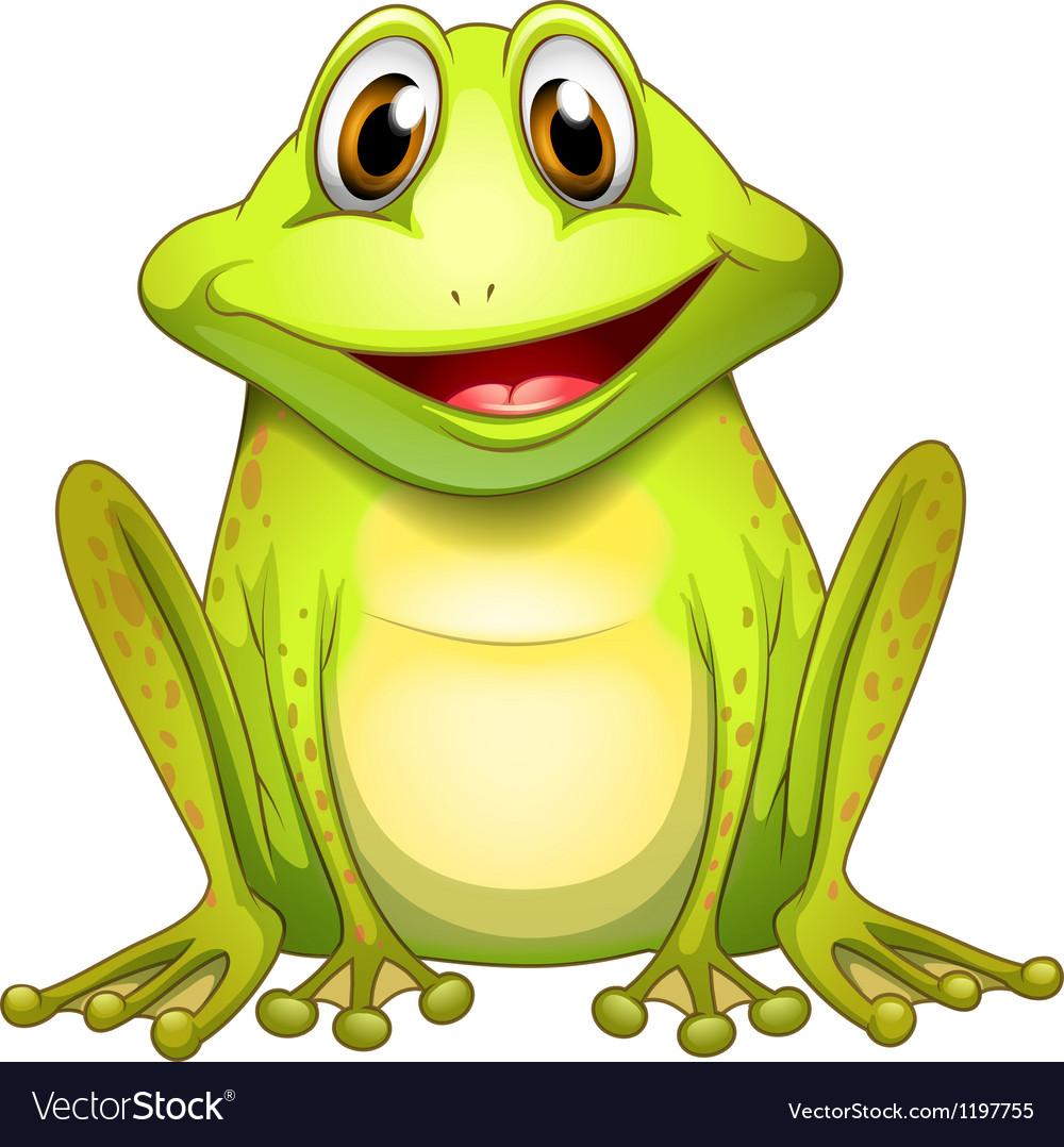 A smiling frog Royalty Free Vector Image - VectorStock