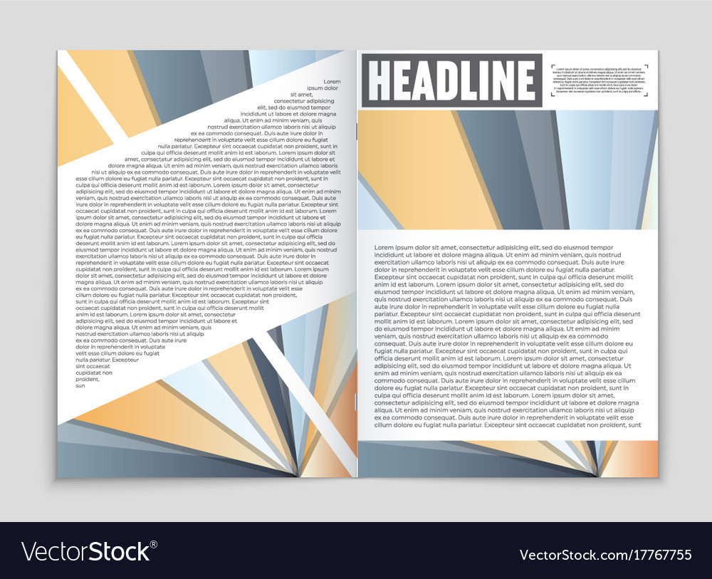 Abstract layout background set for art