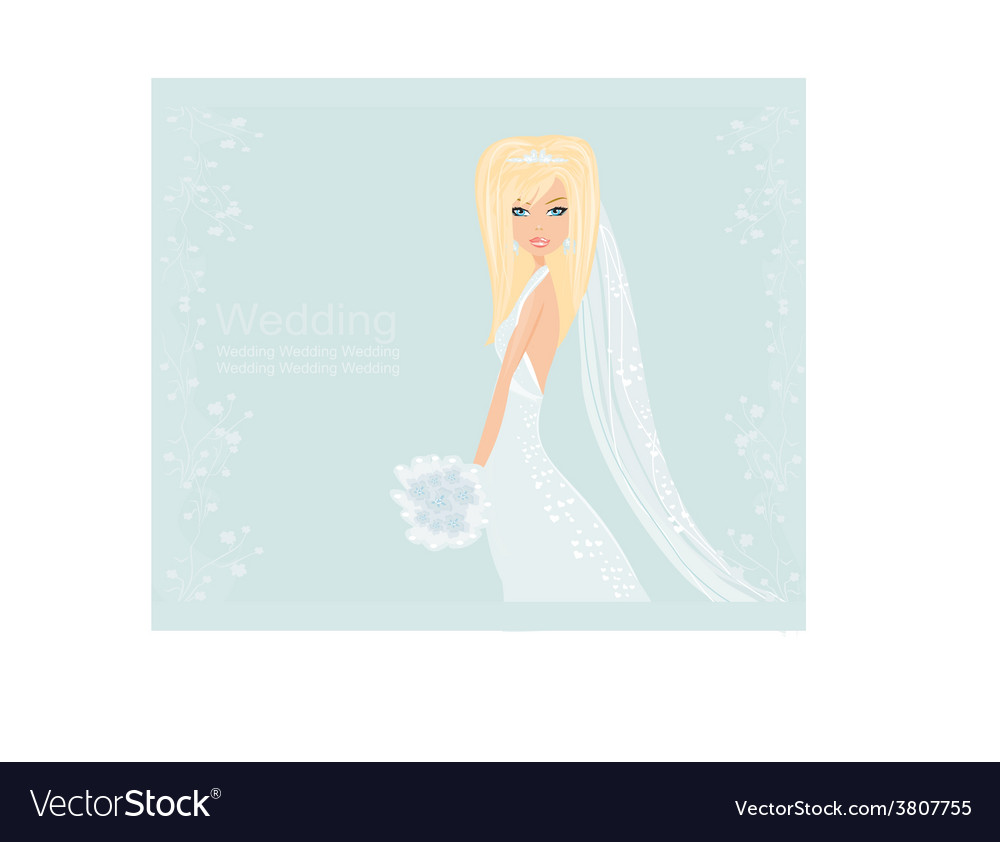 Beautiful bride card