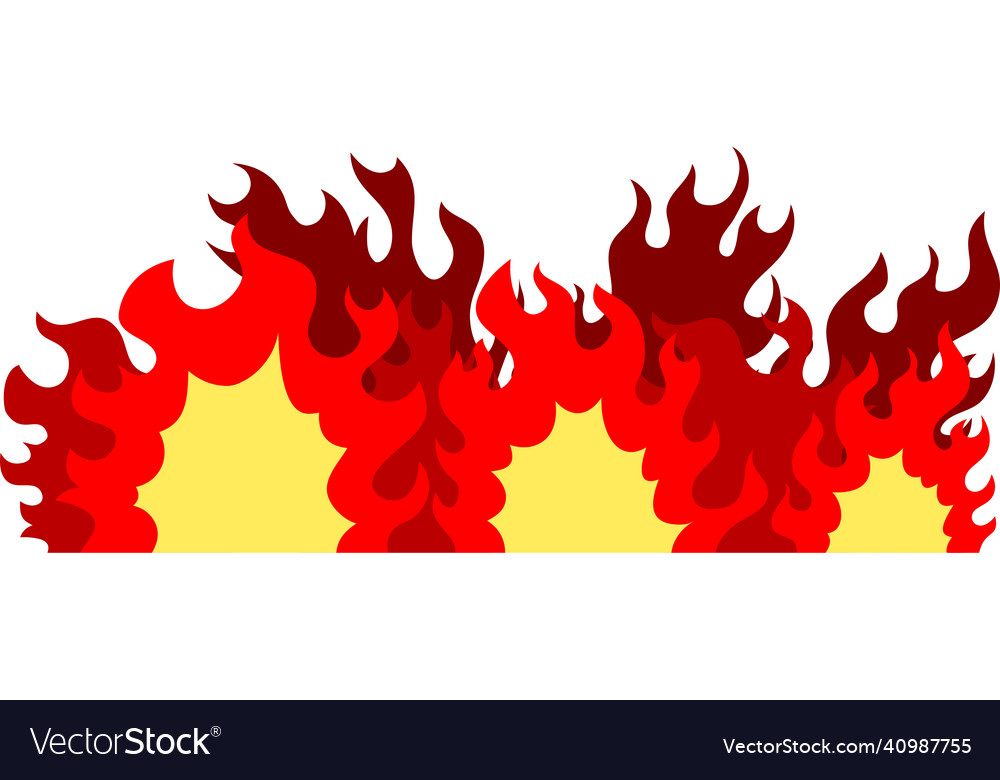 Big fires that burns all over Royalty Free Vector Image