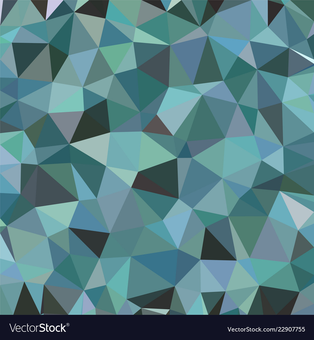 Cadet blue triangular low poly mosaic abstract vector image Cadet blue triangular low poly mosaic abstract