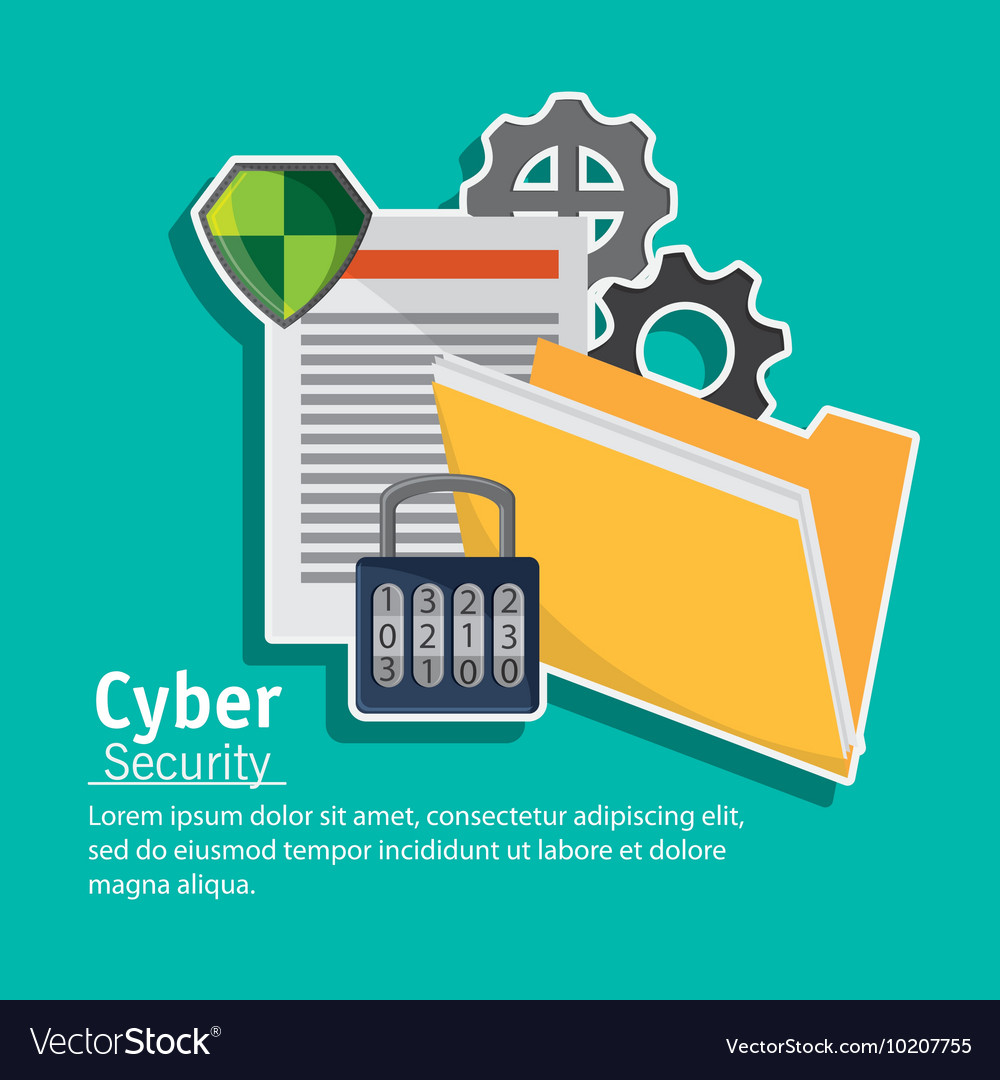 Cyber and system security icon
