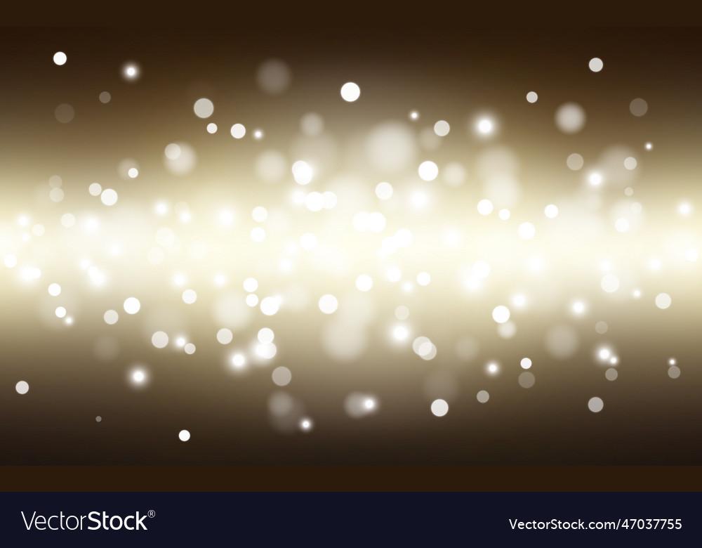 Gold color bokeh soft light abstract background vector image Gold color bokeh soft light abstract background