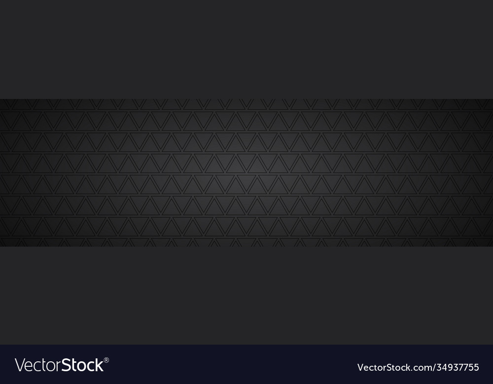 Modern black abstract header with rectangle