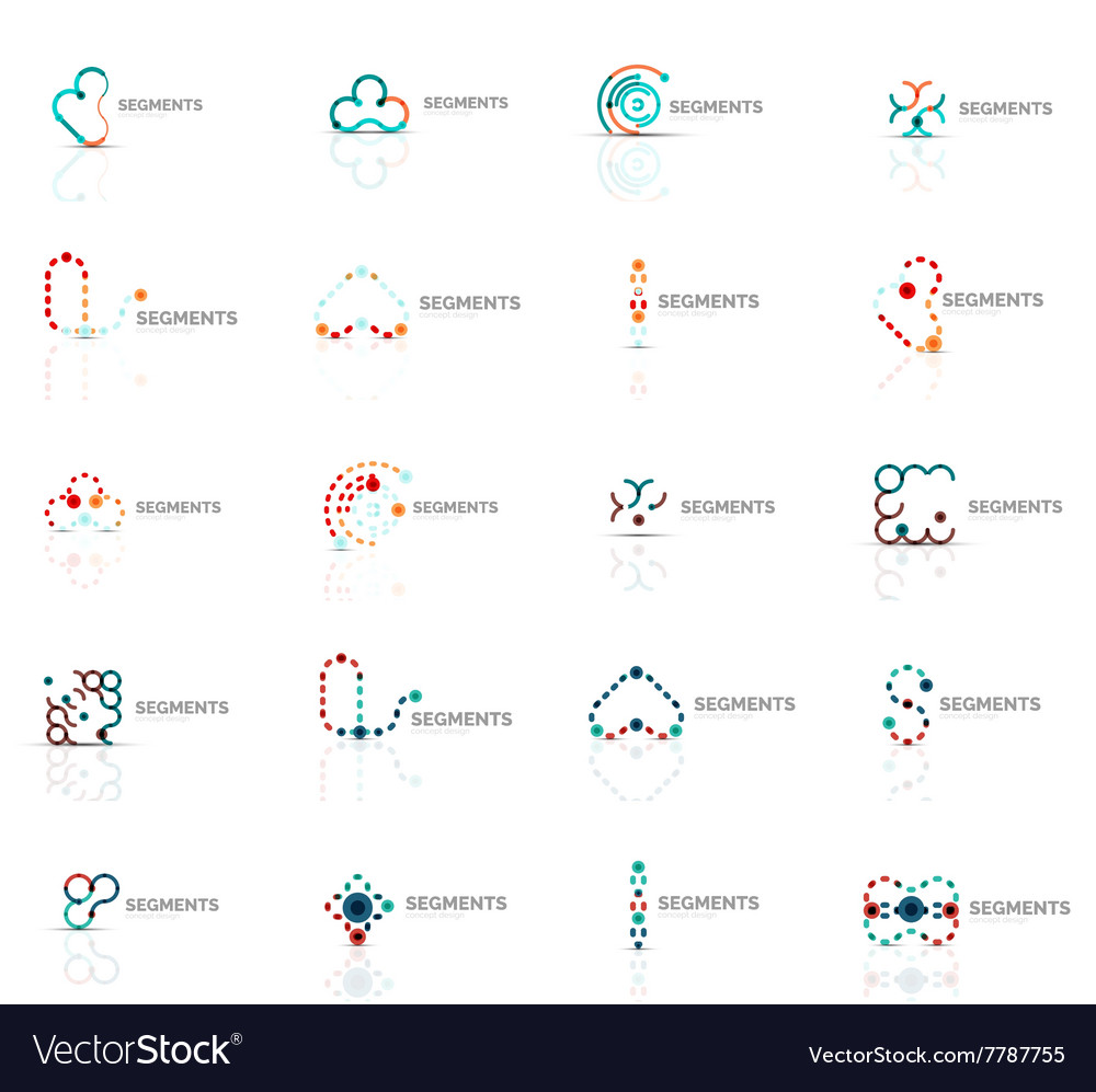 Outline swirl and circle minimal abstract