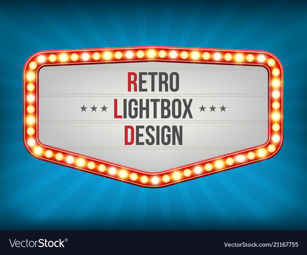 Retro Light Bulb Frame Set