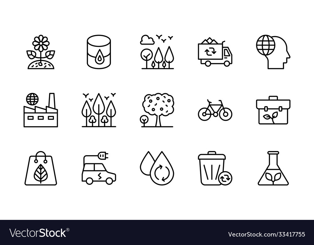 Save planet line icon Royalty Free Vector Image