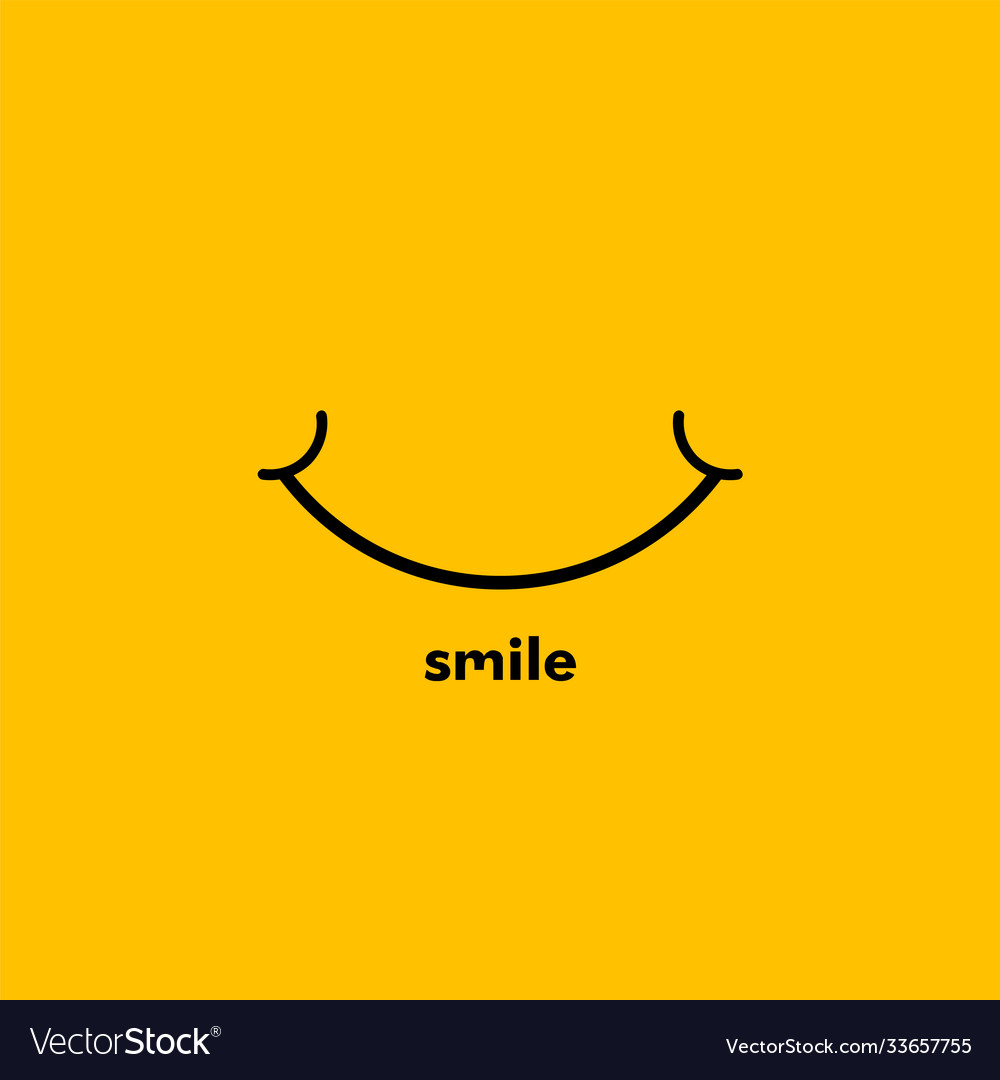 Smile template design Royalty Free Vector Image