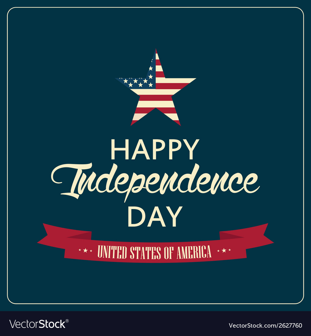 Abstract Independence Day Background With Special Vector Image