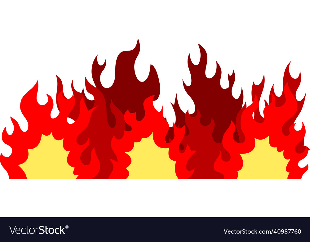 Big fires that burns all over Royalty Free Vector Image