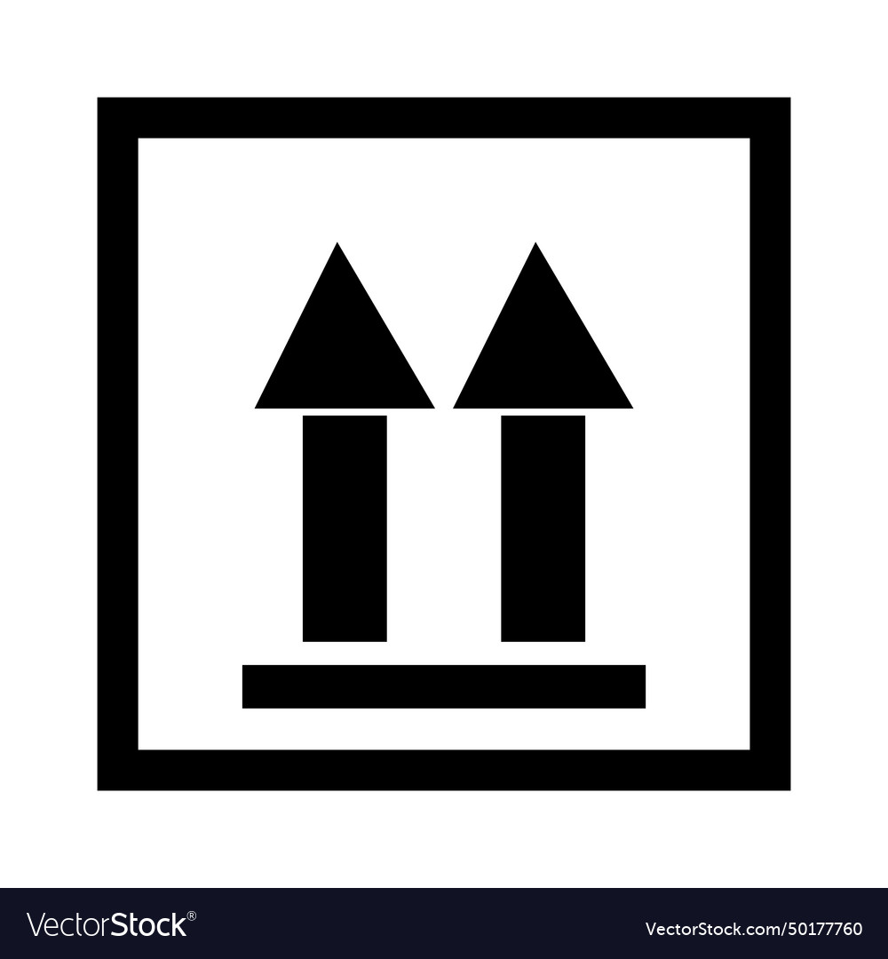 Fragile flat icon