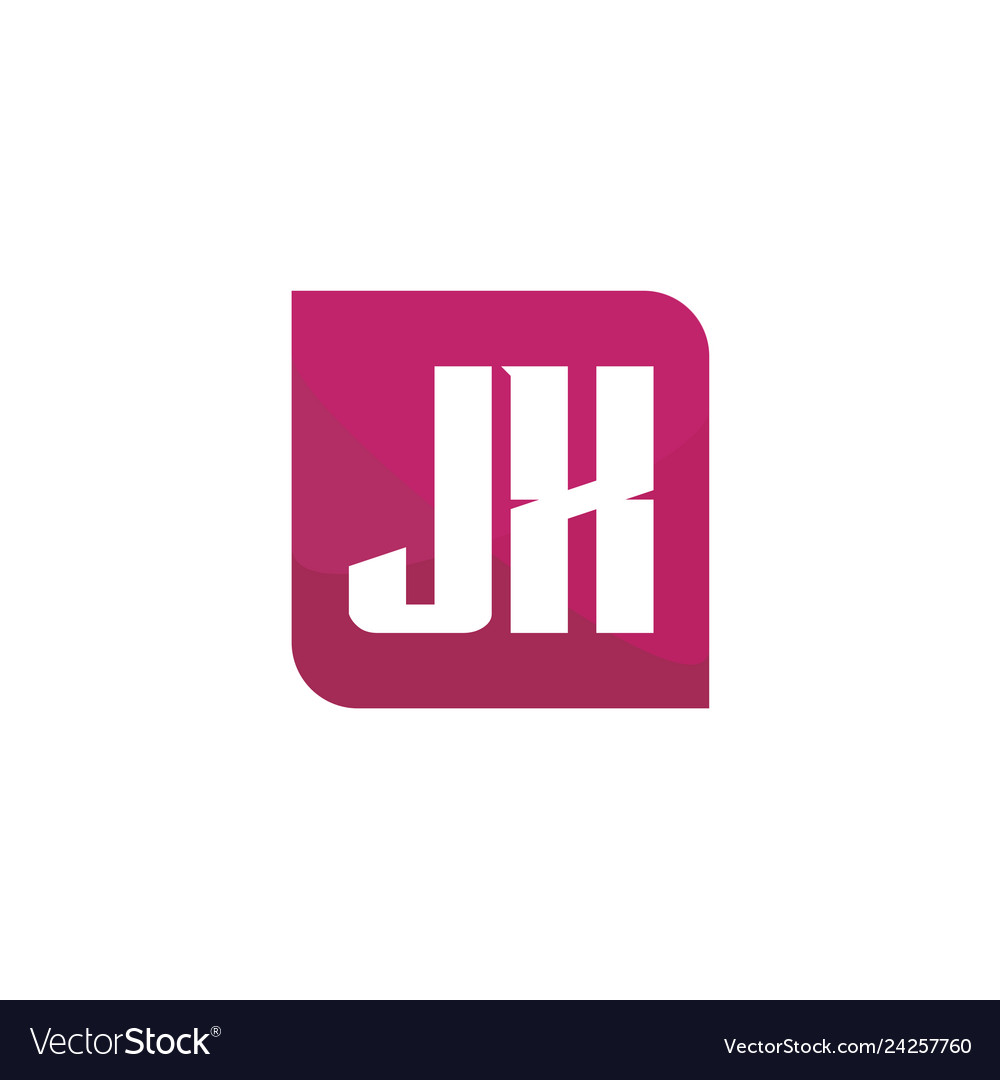 Initial letter logo jx template design