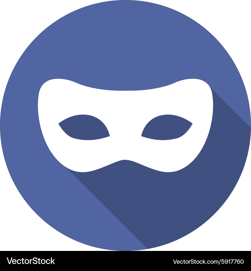 Mask flat Royalty Free Vector Image - VectorStock