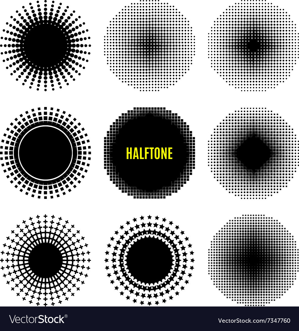 Set halftone isolation element design