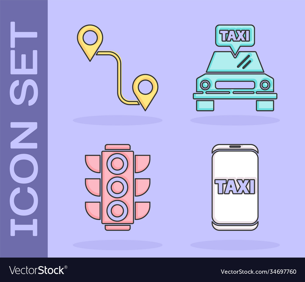 Set taxi call telephone service route location