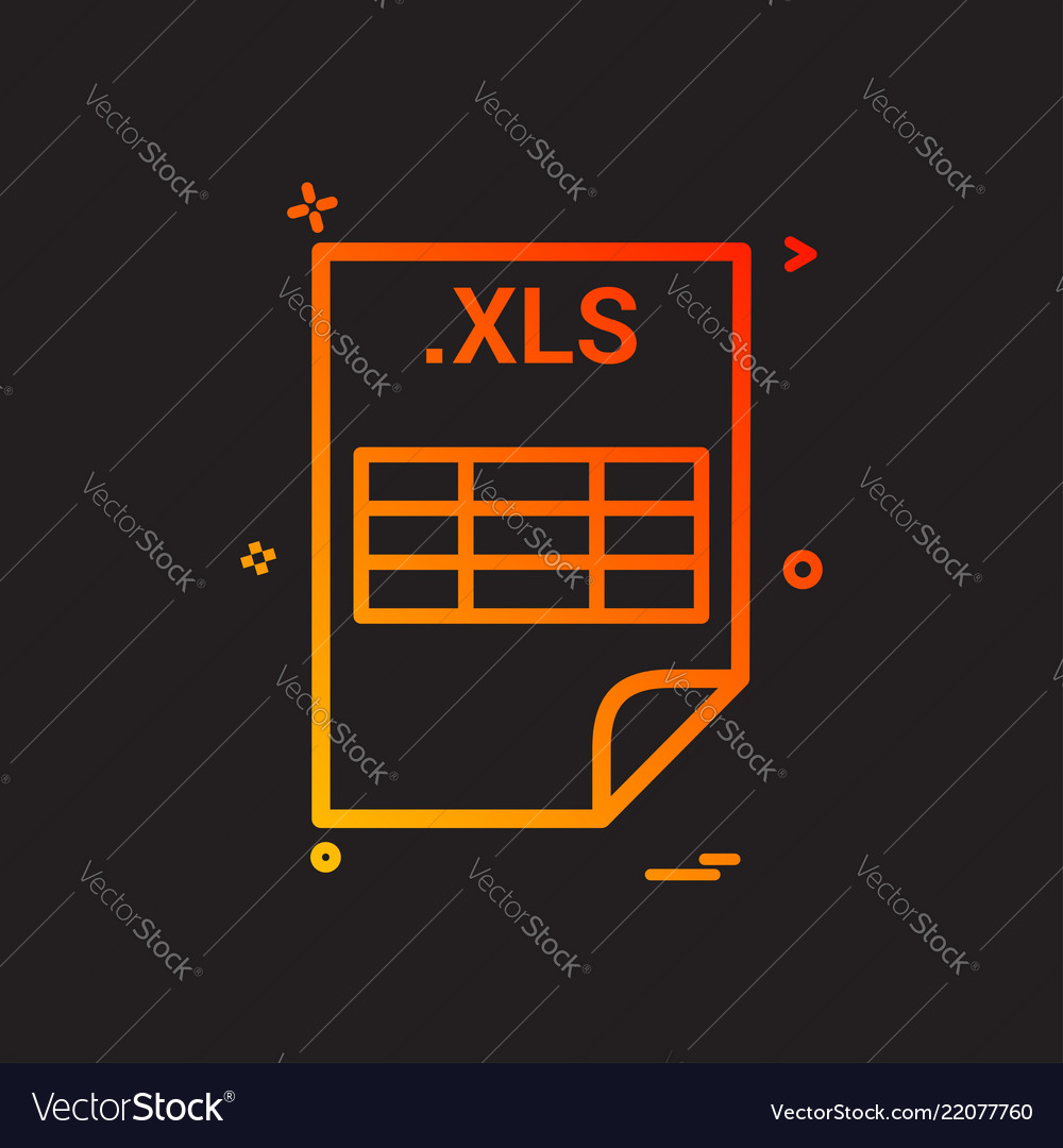 XLS File Format Icon