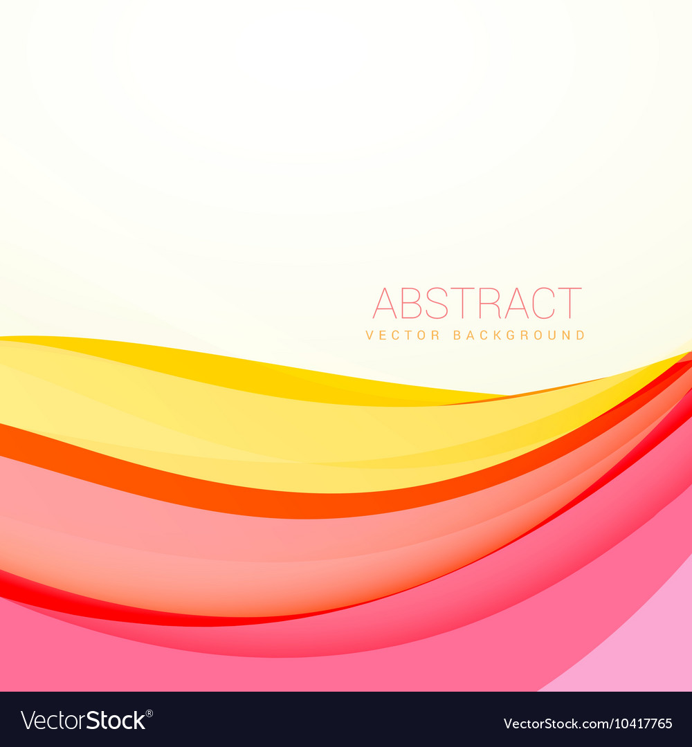 Beautiful colorful wave background with soft