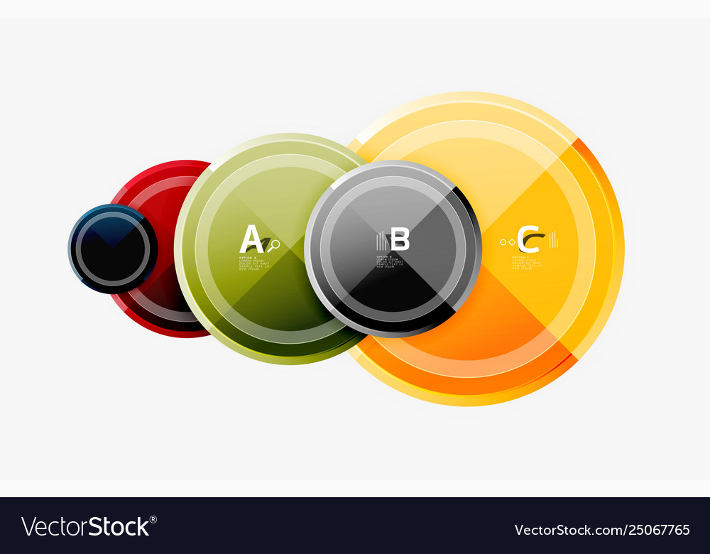 Circular pattern abstract circles composition Vector Image Circular pattern abstract circles composition