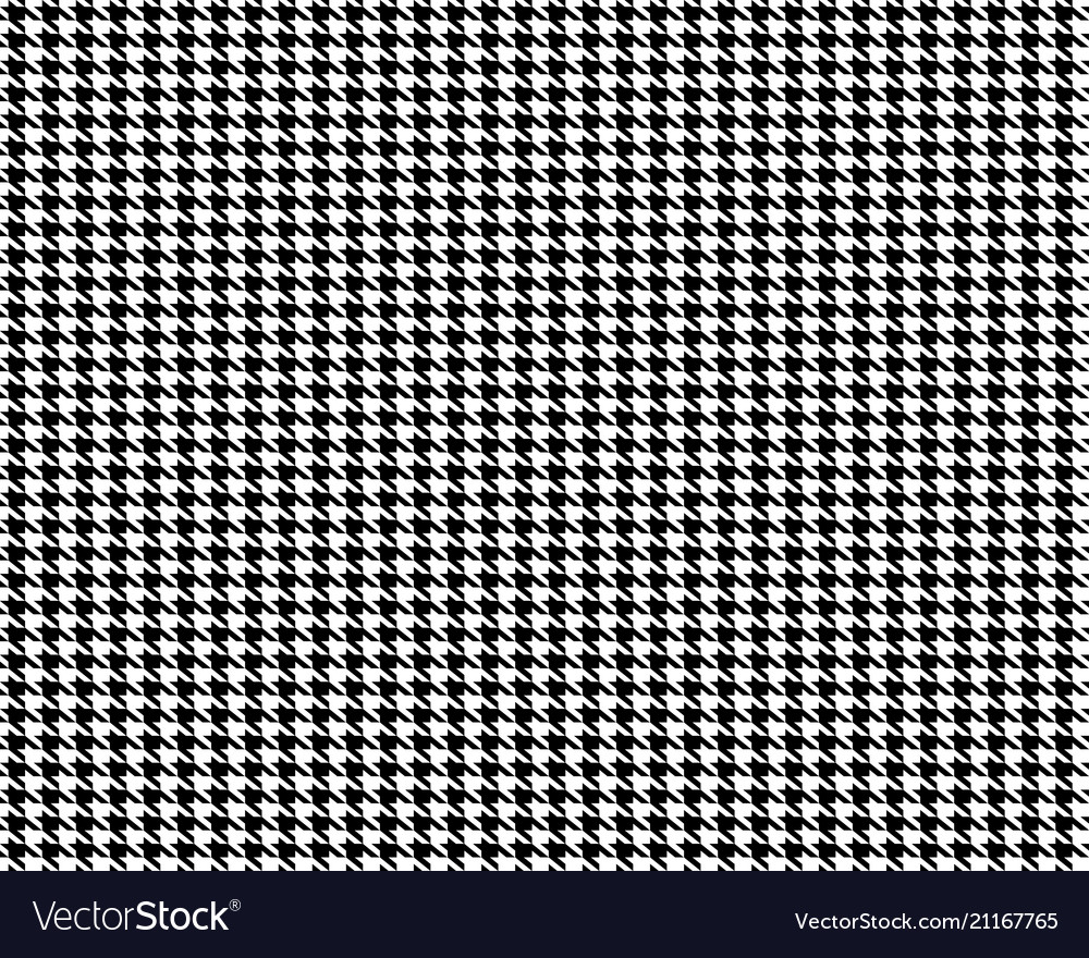 Creative of fabric houndstooth vector image Creative of fabric houndstooth